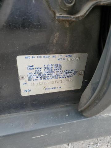 JF1SF635XYH702492 - 2000 SUBARU FORESTER L BLACK photo 13