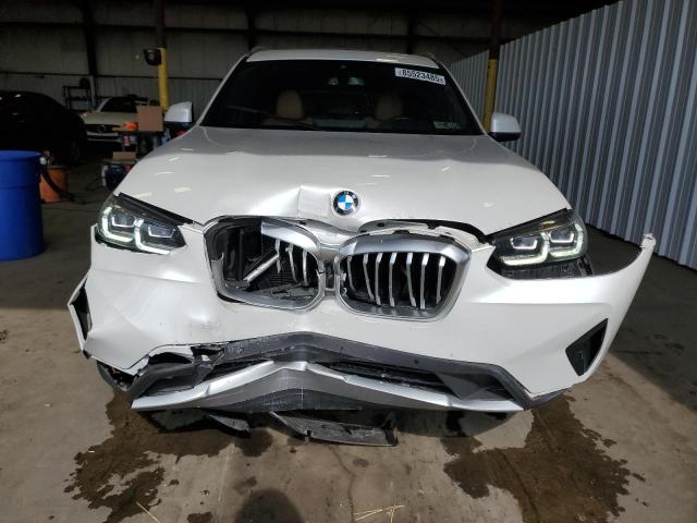 5UX53DP01P9R65819 - 2023 BMW X3 XDRIVE30I WHITE photo 5