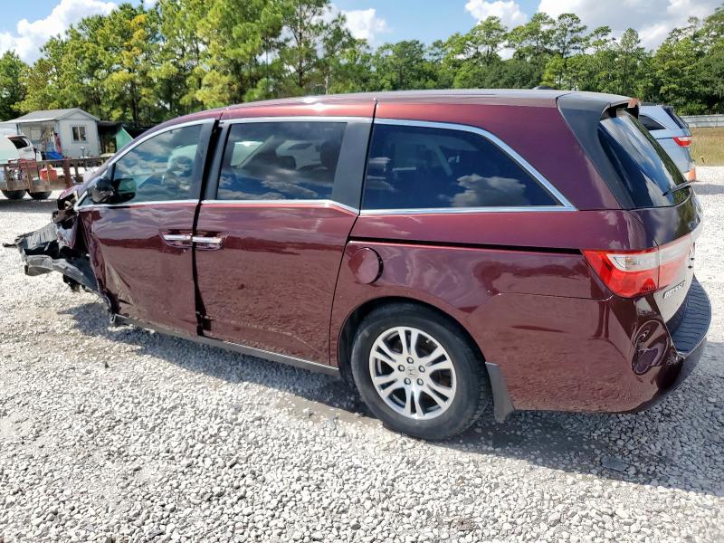 5FNRL5H68CB020815 - 2012 HONDA ODYSSEY EXL Tünd qırmızı foto 2
