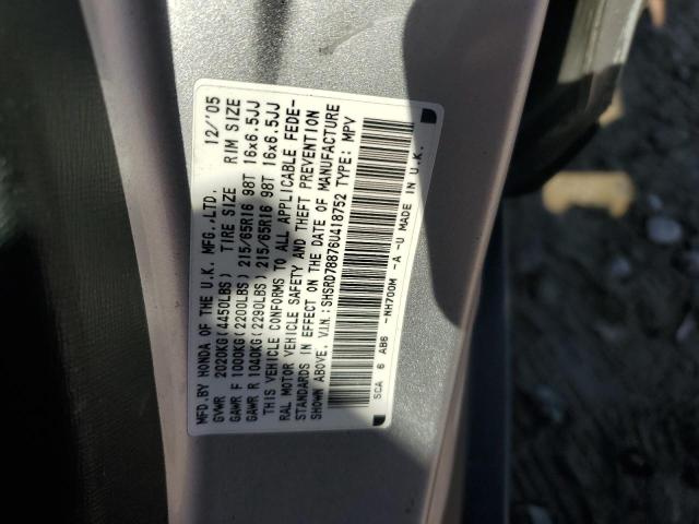 SHSRD78876U418752 - 2006 HONDA CR-V EX 银色 照片 13