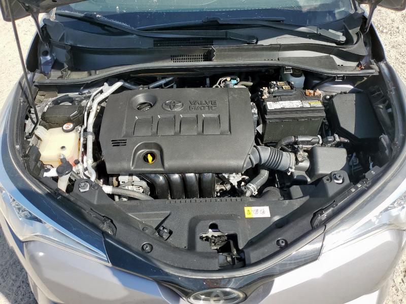 JTNKHMBX7K1057002 - 2019 TOYOTA C-HR XLE SILVER photo 12