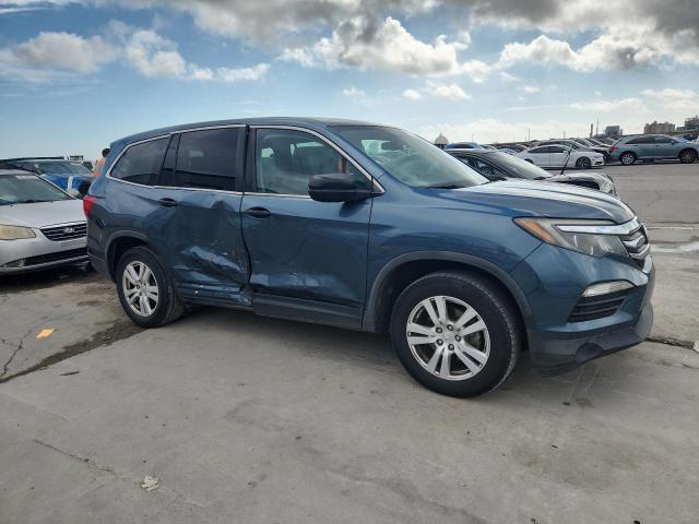 5FNYF5H10JB026029 - 2018 HONDA PILOT LX ლურჯი ფოტო 4