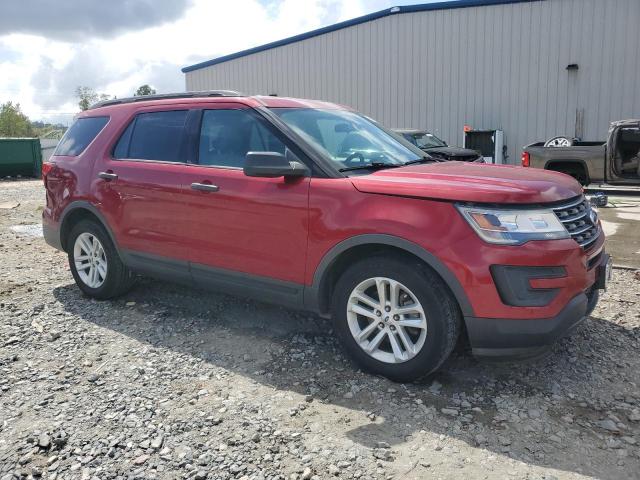 1FM5K7B85HGC99267 - 2017 FORD EXPLORER RED photo 4