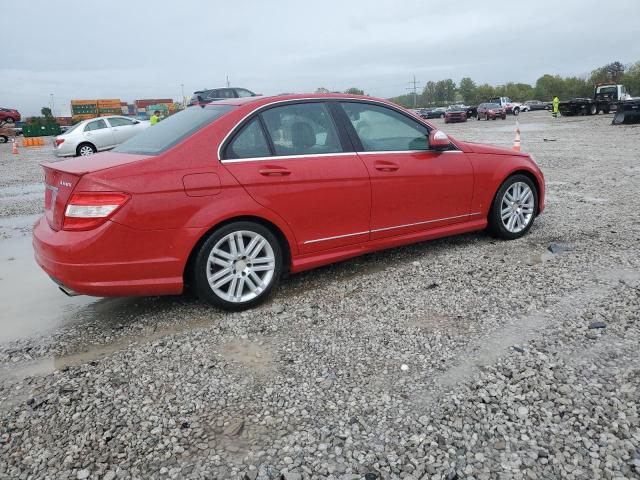 WDDGF81X49F205716 - 2009 MERCEDES-BENZ C 300 4MATIC RED photo 3