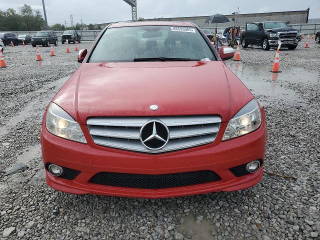 WDDGF81X49F205716 - 2009 MERCEDES-BENZ C 300 4MATIC RED photo 5
