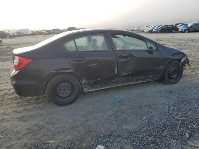 19XFB2F56CE088776 - 2012 HONDA CIVIC LX BLACK photo 3