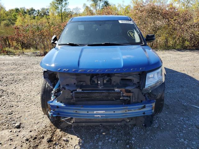 1FM5K8ATXJGB93351 - 2018 FORD EXPLORER POLICE INTERCEPTOR أزرق صورة 5