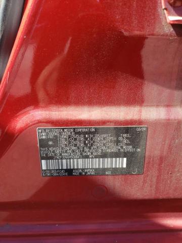 JTMZF33V695008411 - 2009 TOYOTA RAV4 RED photo 13