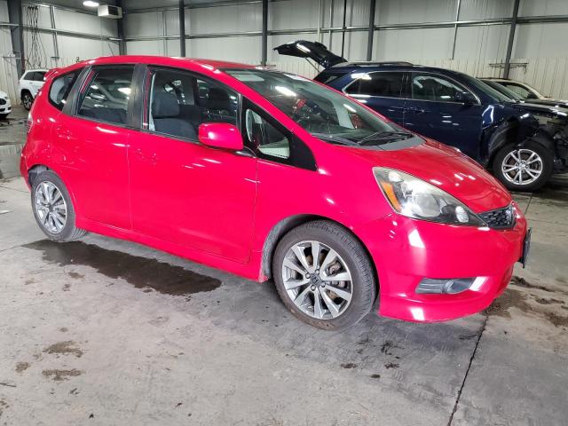 JHMGE8H5XDC069392 - 2013 HONDA FIT SPORT Rouge photo 4