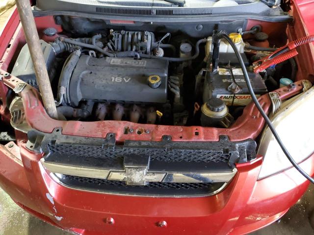 KL1TD56687B172129 - 2007 CHEVROLET AVEO BASE RED photo 11