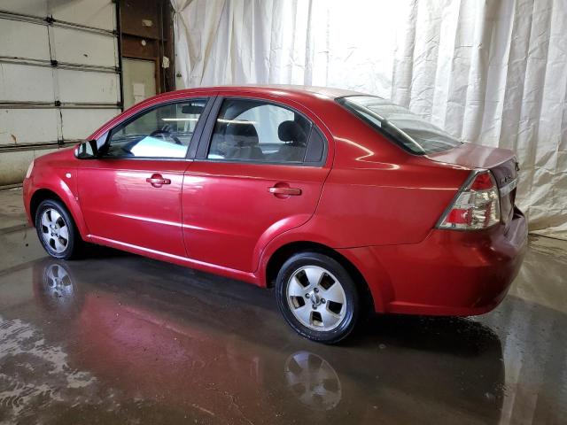 KL1TD56687B172129 - 2007 CHEVROLET AVEO BASE RED photo 2