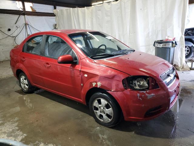 KL1TD56687B172129 - 2007 CHEVROLET AVEO BASE RED photo 4