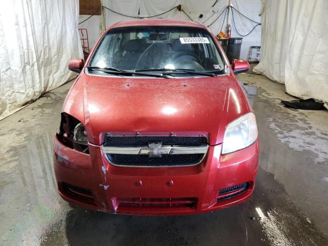 KL1TD56687B172129 - 2007 CHEVROLET AVEO BASE RED photo 5