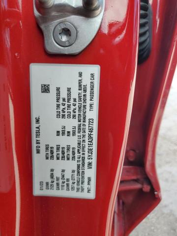 5YJ3E1EA3PF467723 - 2023 TESLA MODEL 3 Rouge photo 12