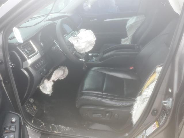 5TDKKRFH3GS155248 - 2016 TOYOTA HIGHLANDER XLE CHARCOAL photo 7