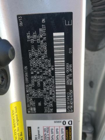 JTEBU5JR1D5144474 - 2013 TOYOTA 4RUNNER SR5 银色 照片 13