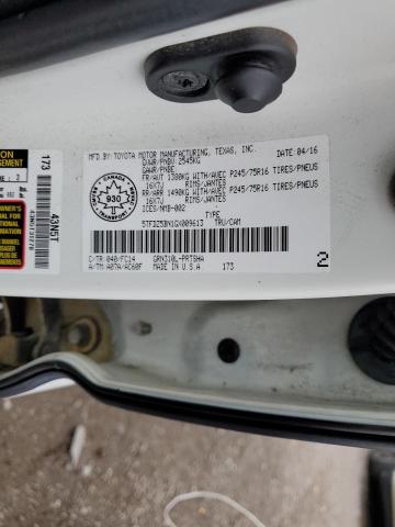 5TFDZ5BN1GX009613 - 2016 TOYOTA TACOMA DOUBLE CAB WHITE photo 13