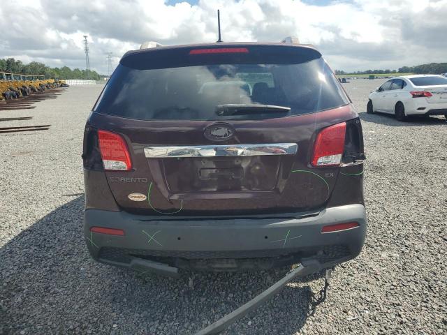 5XYKU4A67DG404534 - 2013 KIA SORENTO EX 勃艮第红 照片 6