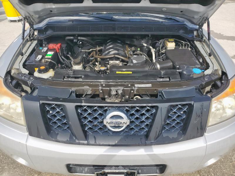1N6BA0EK7DN312435 - 2013 NISSAN TITAN S SILVER photo 11