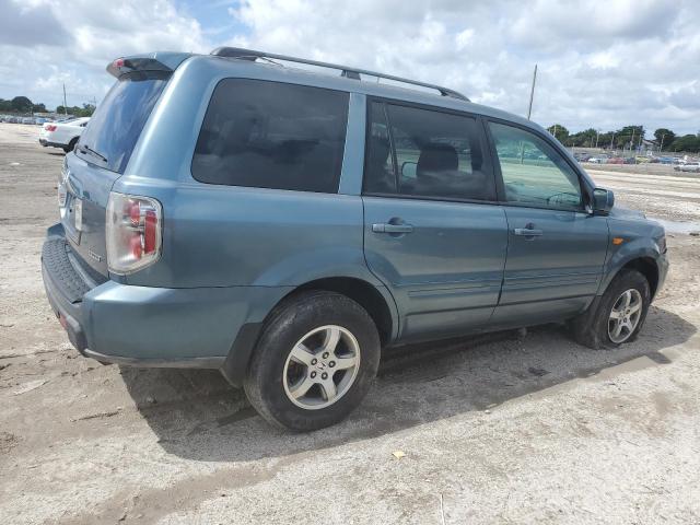 5FNYF18517B027369 - 2007 HONDA PILOT EXL BLUE photo 3