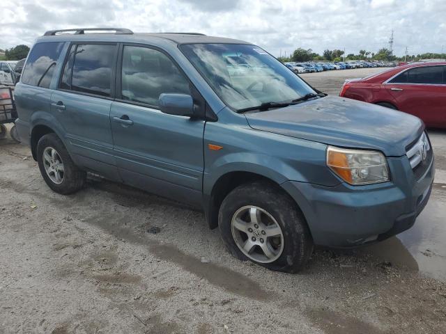 5FNYF18517B027369 - 2007 HONDA PILOT EXL BLUE photo 4