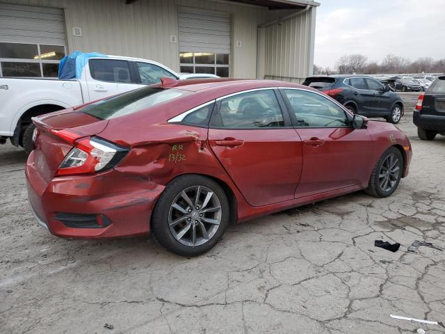 JHMFC1F77KX010383 - 2019 HONDA CIVIC EXL წითელი ფოტო 3