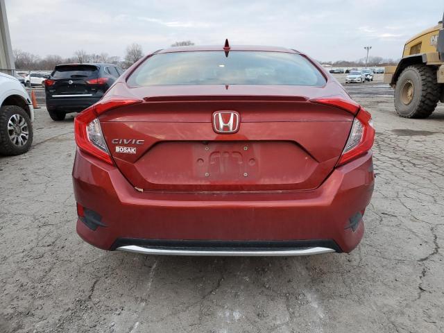 JHMFC1F77KX010383 - 2019 HONDA CIVIC EXL წითელი ფოტო 6