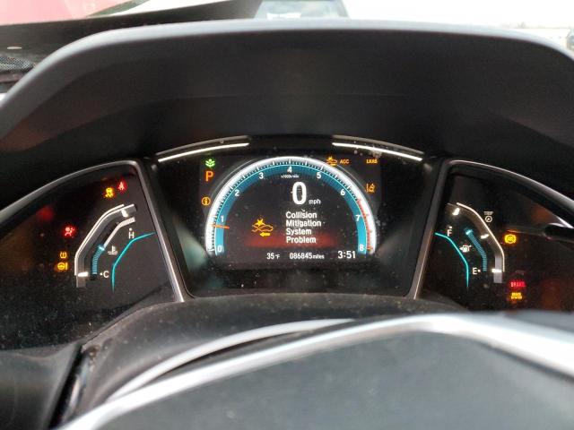 JHMFC1F77KX010383 - 2019 HONDA CIVIC EXL წითელი ფოტო 9