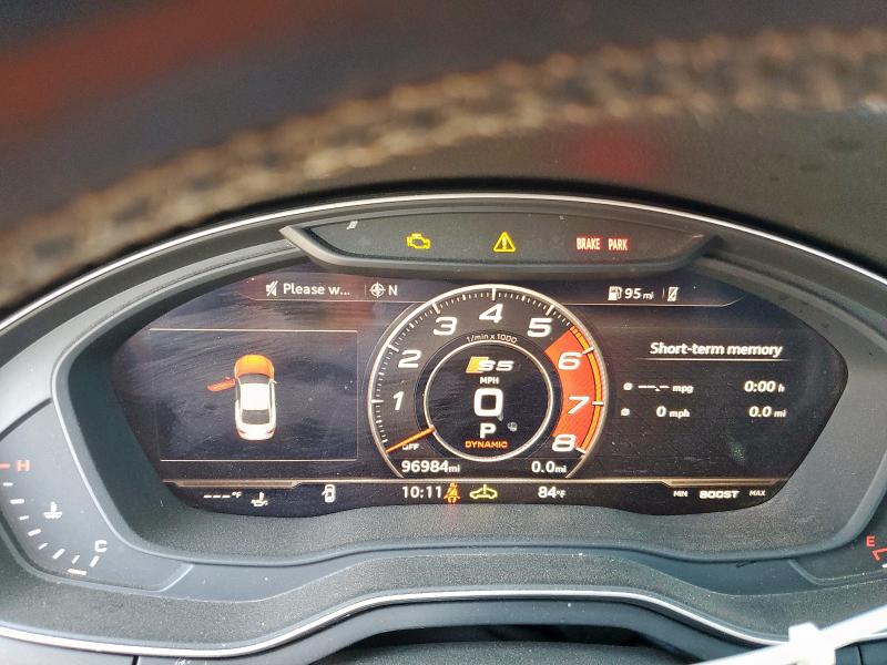 WAUP4AF58JA002101 - 2018 AUDI S5 PREMIUM PLUS Темно-сірий фото 9