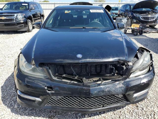 WDDGF8BB7CA728073 - 2012 MERCEDES-BENZ C 300 4MATIC BLACK photo 5