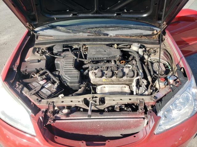 2HGES25715H556002 - 2005 HONDA CIVIC EX RED photo 11