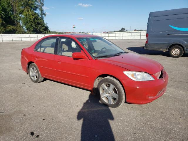 2HGES25715H556002 - 2005 HONDA CIVIC EX RED photo 4