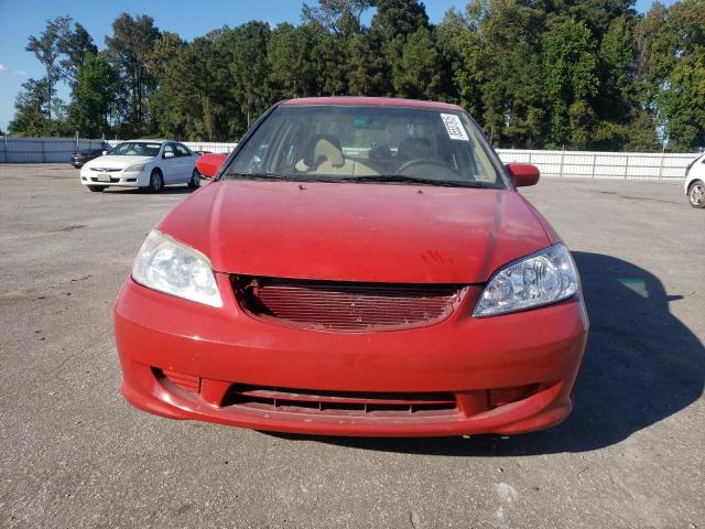 2HGES25715H556002 - 2005 HONDA CIVIC EX RED photo 5