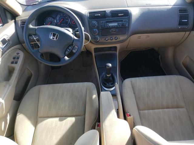 2HGES25715H556002 - 2005 HONDA CIVIC EX RED photo 8