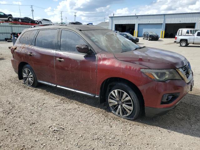 5N1DR2MM0HC682383 - 2017 NISSAN PATHFINDER S RED photo 4