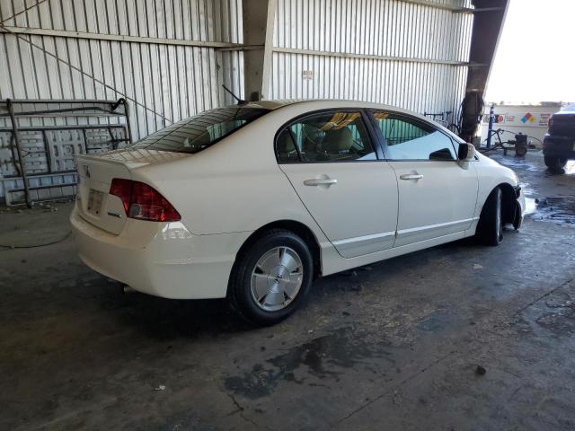 JHMFA362X8S016917 - 2008 HONDA CIVIC HYBRID Weiß Foto 3