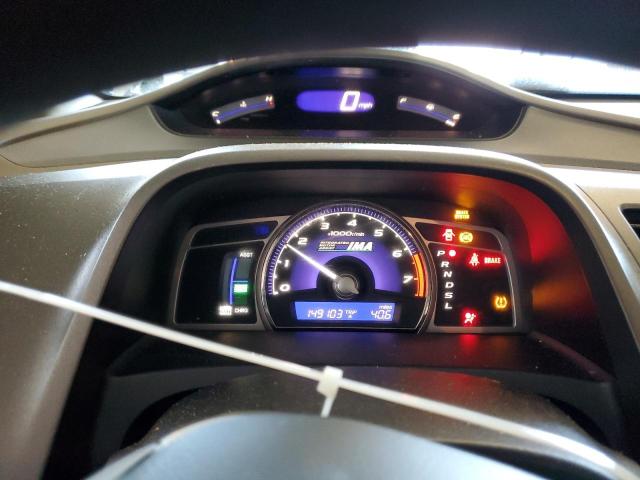 JHMFA362X8S016917 - 2008 HONDA CIVIC HYBRID Weiß Foto 9