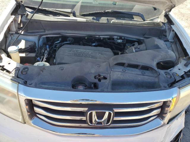 5FNYF3H5XEB027668 - 2014 HONDA PILOT EXL თეთრი ფოტო 12