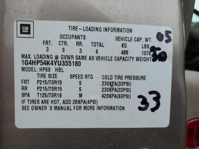 1G4HP54K4YU355180 - 2000 BUICK LESABRE CUSTOM GRAY photo 13