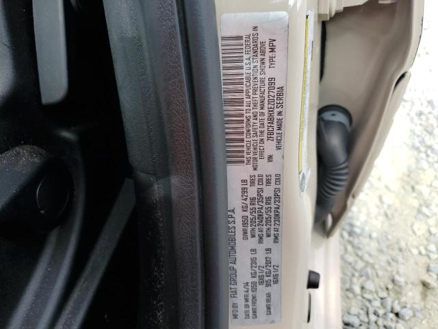 ZFBCFABHXEZ027099 - 2014 FIAT 500L EASY TAN photo 12