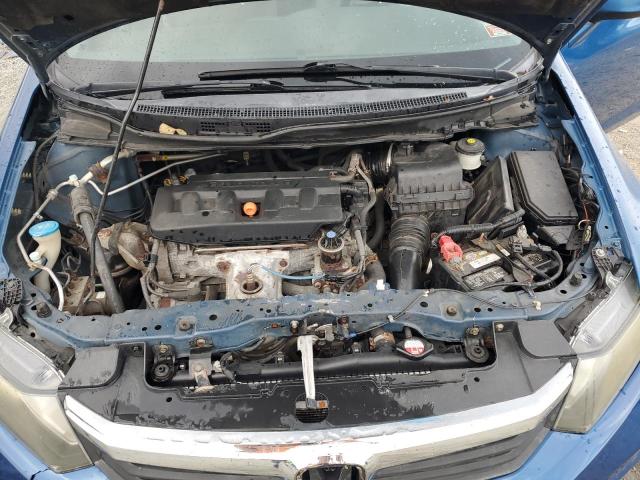 2HGFB2F8XCH585491 - 2012 HONDA CIVIC EX BLUE photo 11