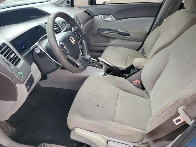 2HGFB2F8XCH585491 - 2012 HONDA CIVIC EX BLUE photo 7
