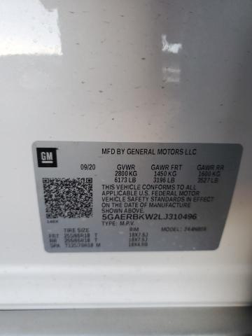 5GAERBKW2LJ310496 - 2020 BUICK ENCLAVE ESSENCE 白色 照片 14
