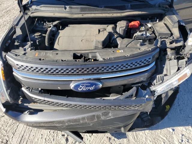 1FM5K8F84FGC32317 - 2015 FORD EXPLORER LIMITED GRAY photo 12