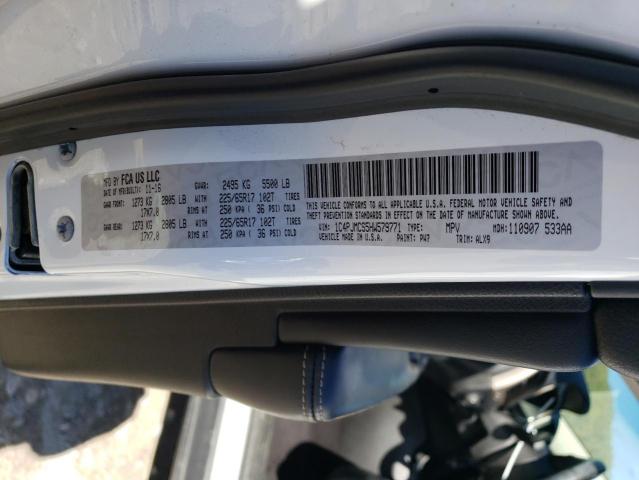 1C4PJMCS5HW579771 - 2017 JEEP CHEROKEE LATITUDE WHITE photo 13