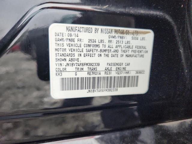 JN1BV7AR6FM392339 - 2015 INFINITI Q50 BASE Negro foto 12