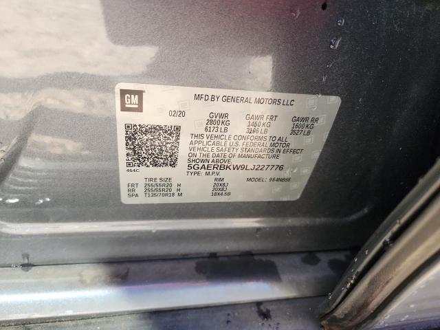 5GAERBKW9LJ227776 - 2020 BUICK ENCLAVE ESSENCE Szary zdjęcie 13