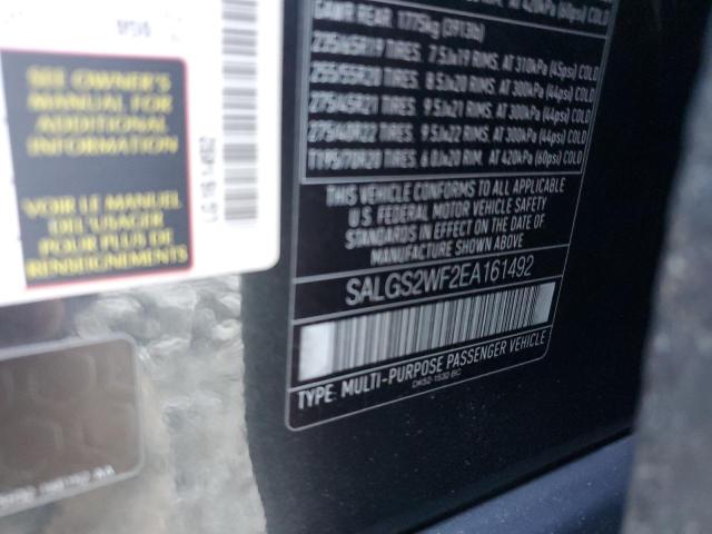 SALGS2WF2EA161492 - 2014 LAND ROVER RANGE ROVE HSE GRAY photo 12