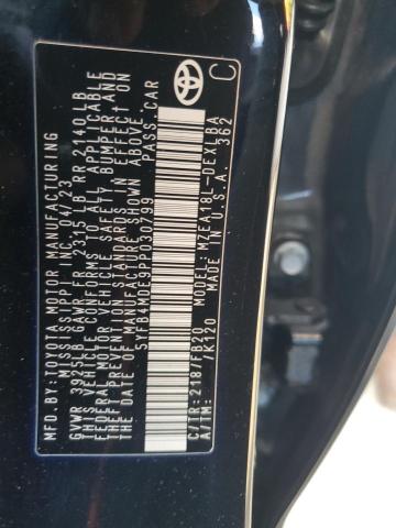 5YFB4MDE9PP030799 - 2023 TOYOTA COROLLA LE BLUE photo 13