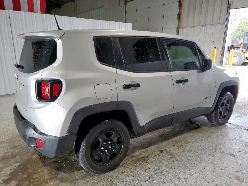 ZACNJBAB0KPJ77043 - 2019 JEEP RENEGADE SPORT Plata foto 3